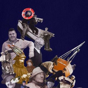 Famous Fishermen Of Hastings is a Collage by Julia Andrews-Clifford