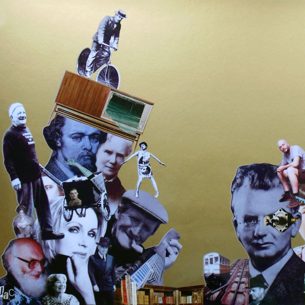 Famous Faces of Hastings is a Collage by Julia Andrews-Clifford